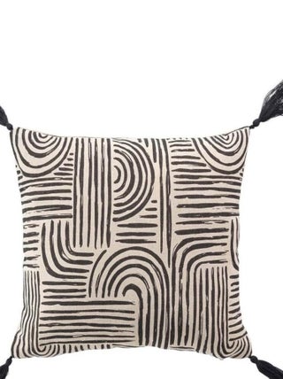 Coussin déhoussable 45x45 cm Pandore noir