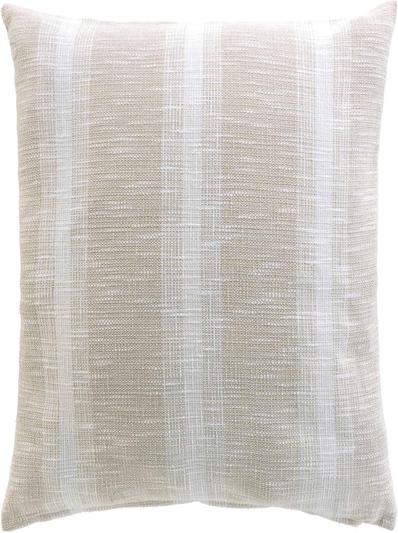 Coussin Déhoussable 60x60 cm Coton & Polyester Tissé Island Design Place Beige - Kiabi