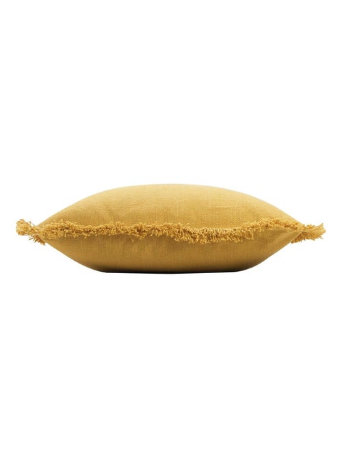 Coussin déhoussable à franges - Kiabi