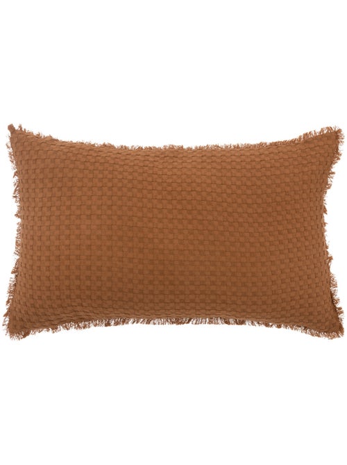 Coussin déhoussable à franges WIDDY - Kiabi
