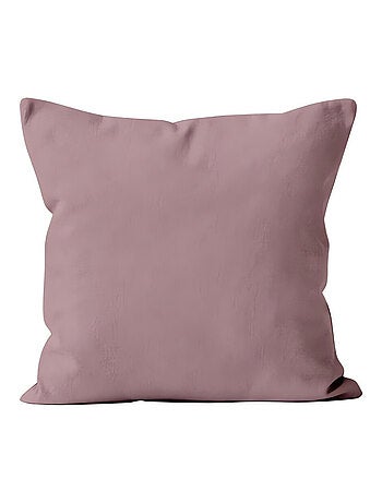Coussin déhoussable ALIX rose, par Soleil d'ocre