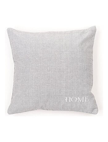 Coussin tête de lit uni déhoussable en coton pas cher 