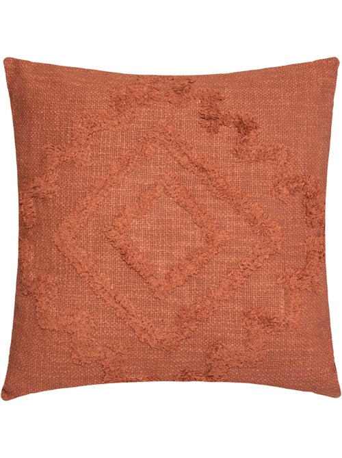 Coussin déhoussable avec motif tufté INCA - Kiabi