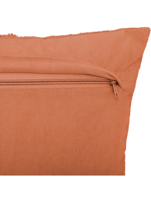 Coussin déhoussable avec motif tufté INCA - Kiabi