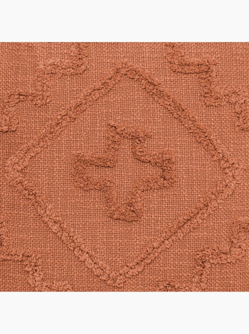 Coussin déhoussable avec motif tufté INCA - Kiabi