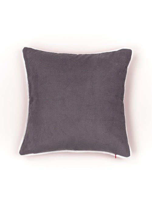 Coussin déhoussable avec pompon coton uni CHARME - Kiabi Coussin déhoussable avec pompon coton uni CHARME - Kiabi