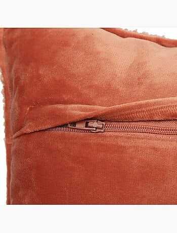 Coussin déhoussable bouclette rectangle