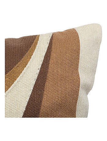 Coussin déhoussable brodé design