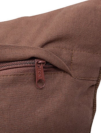 Coussin déhoussable brodé design