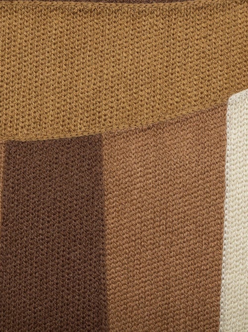 Coussin déhoussable brodé design - Kiabi