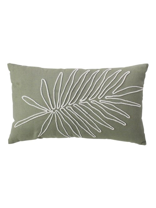 Coussin déhoussable brodé motif jungle MAMBO - Kiabi
