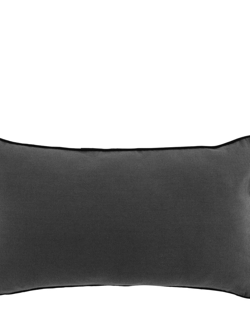 Coussin dehoussable Collection Lanette gris anthracite - Kiabi