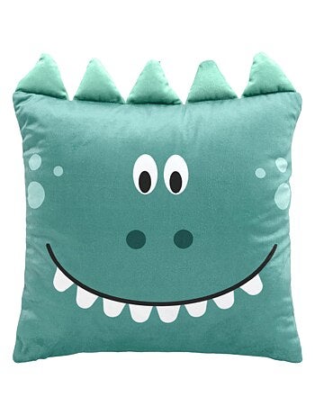 Coussin Déhoussable Compressé 40 x 40 cm – Velours Imprimé – Dessin Placé "Dina