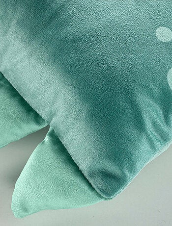Coussin Déhoussable Compressé 40 x 40 cm – Velours Imprimé – Dessin Placé "Dina