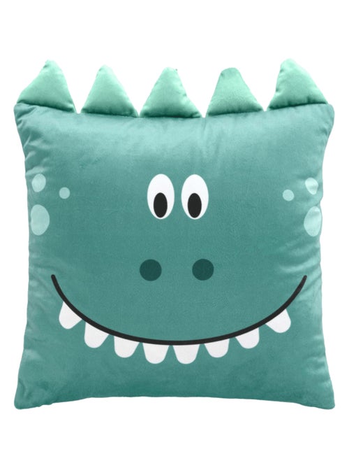 Coussin Déhoussable Compressé 40 x 40 cm – Velours Imprimé – Dessin Placé "Dina" - Kiabi