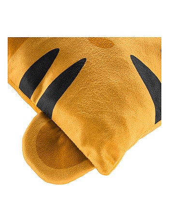 Coussin Déhoussable Compressé 40 x 40 cm – Velours Imprimé Enfant – Dessin Placé "Tigry