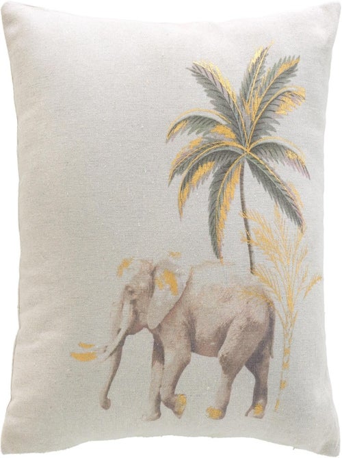 Coussin Déhoussable Compressé 45x45 cm Polycoton Imprimé Métallisé WILLO - Kiabi