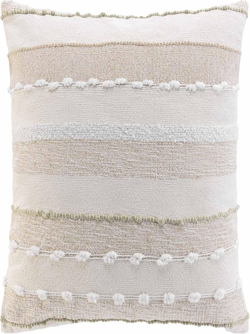 Coussin Déhoussable Compressé 60x60 cm Coton/Polyester Fantaisie SANTOS Beige - Kiabi