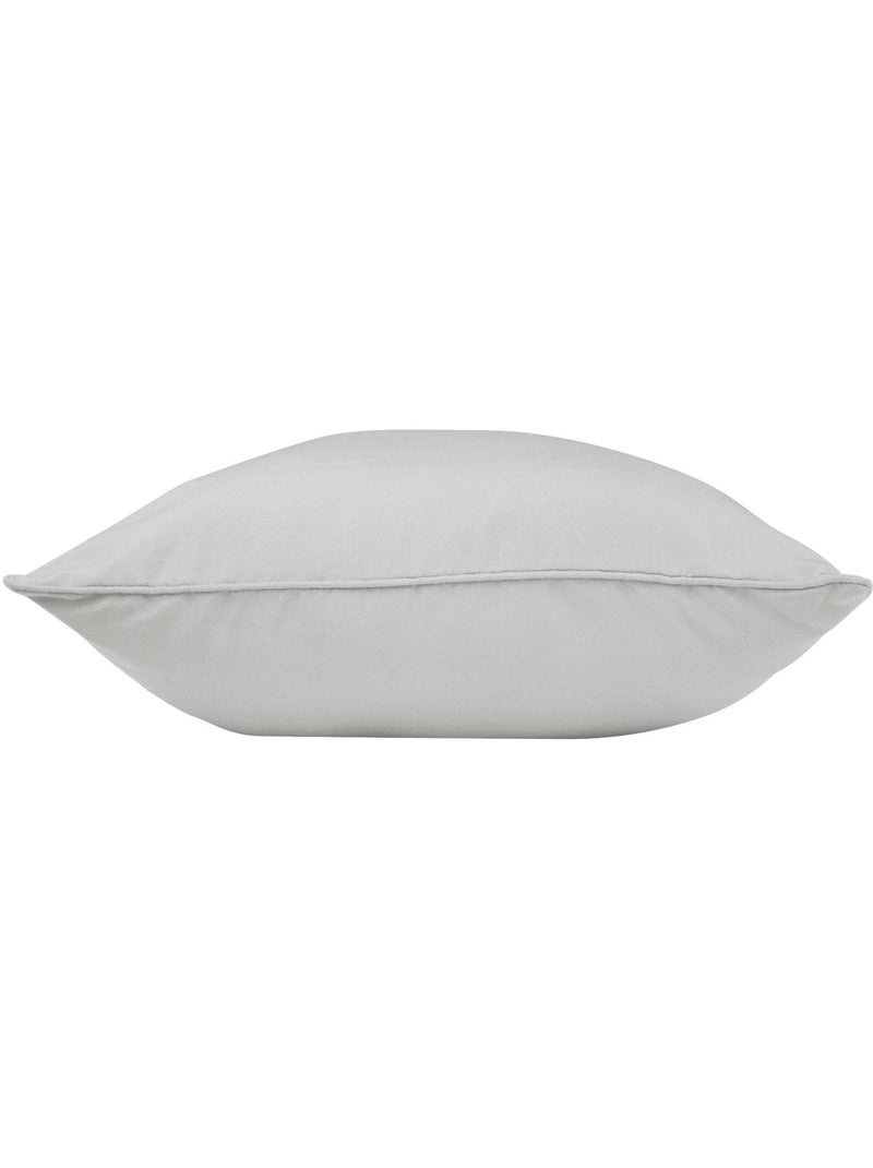 Coussin Déhoussable Compressé – Polyester Uni Essentiel Gris clair - Kiabi