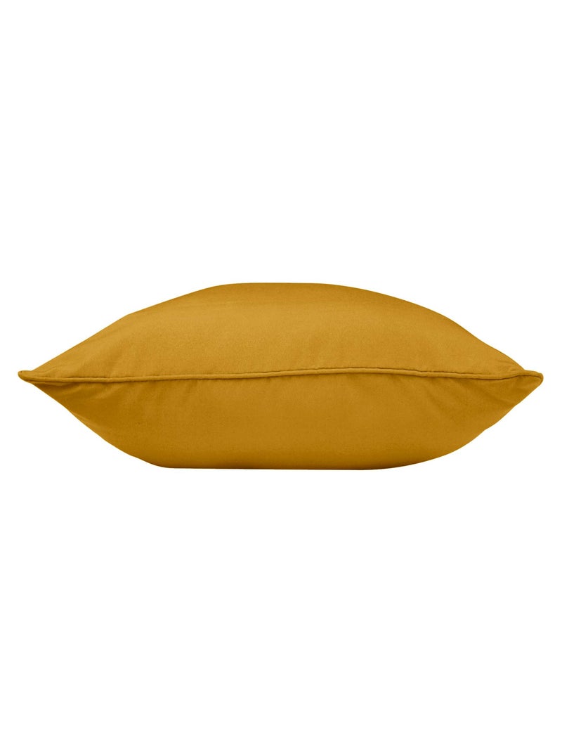 Coussin Déhoussable Compressé – Polyester Uni Essentiel Ocre - Kiabi