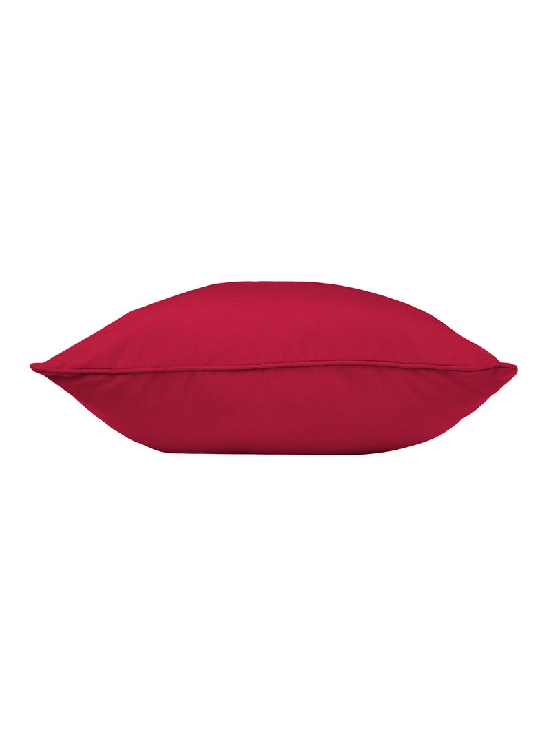 Coussin Déhoussable Compressé – Polyester Uni Essentiel Rouge - Kiabi