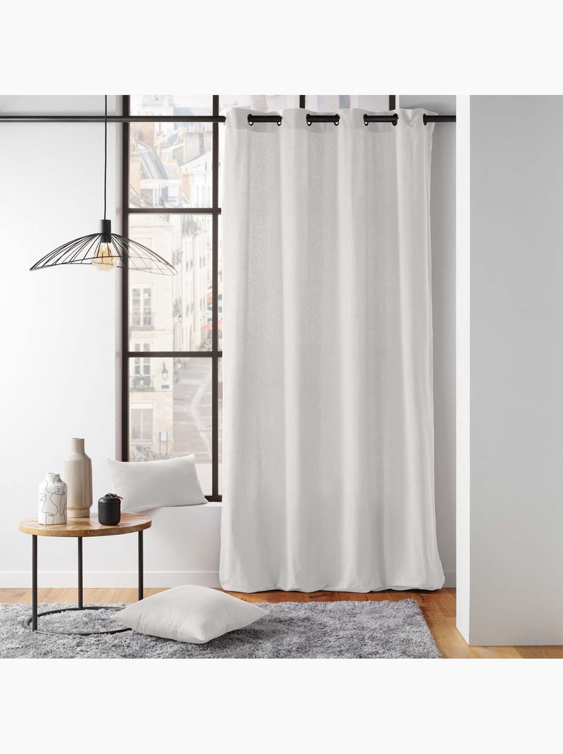 Coussin dehoussable coton/polyester recycle Twily Blanc - Kiabi