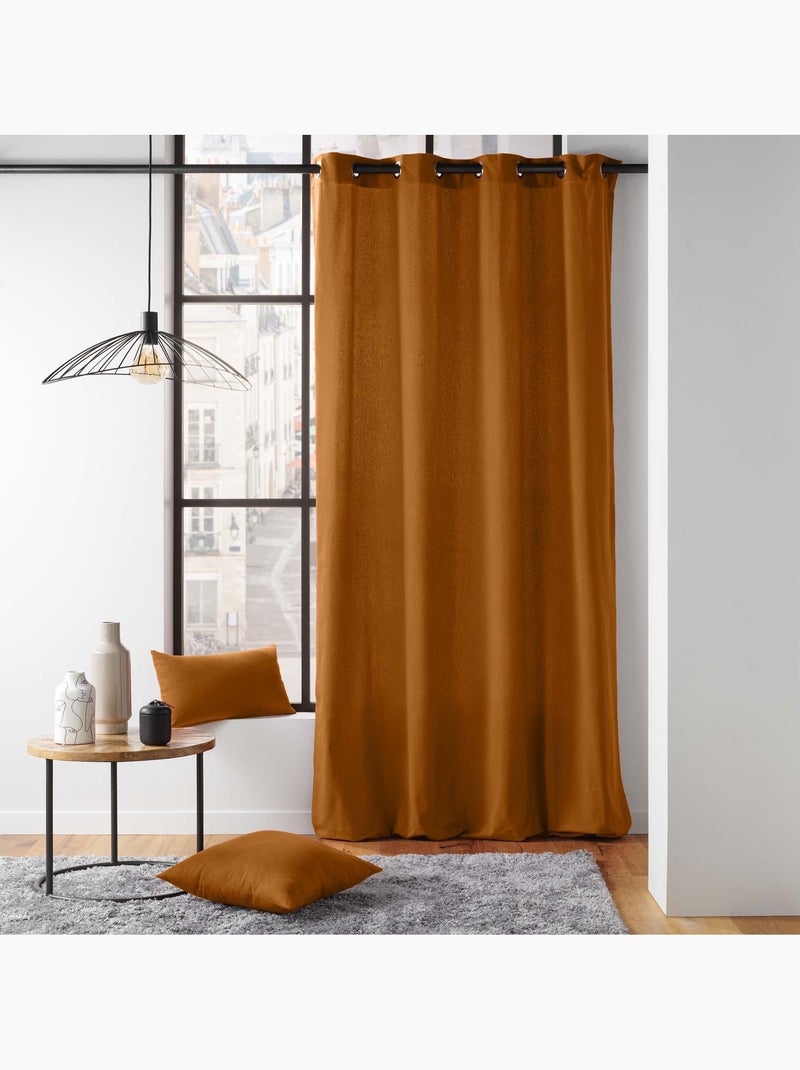 Coussin dehoussable coton/polyester recycle Twily Camel - Kiabi