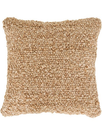 Coussin déhoussable effet laine volna