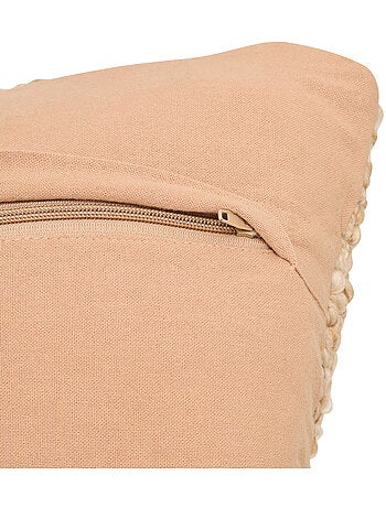 Coussin déhoussable effet laine volna