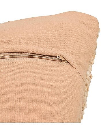 Coussin déhoussable effet laine volna