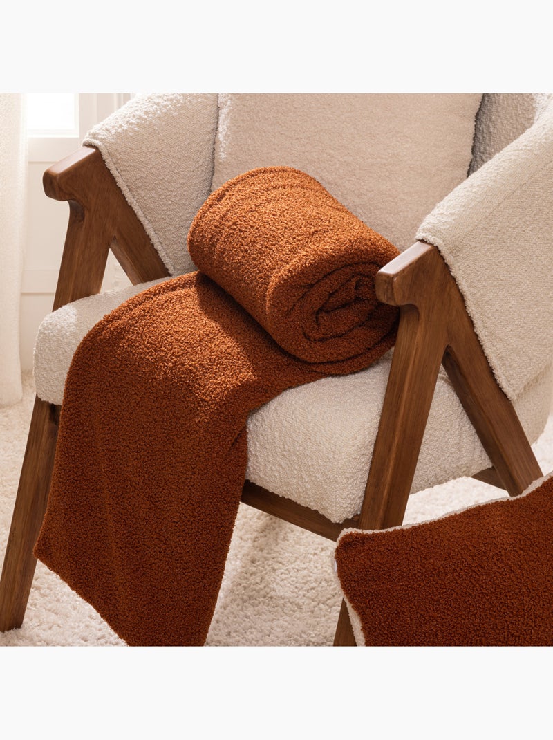 Coussin déhoussable en bouclette JAIKO Ivoire - Kiabi