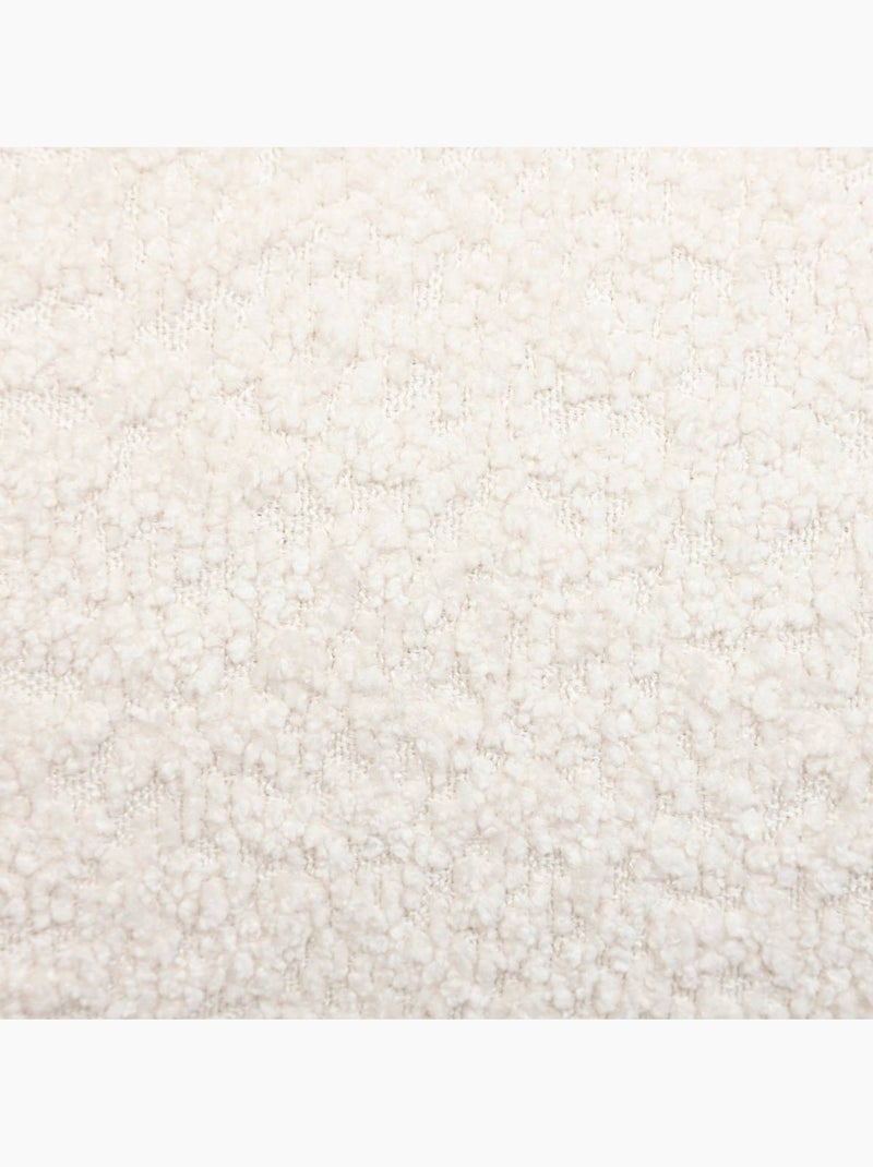 Coussin déhoussable en bouclette SOANA Ivoire - Kiabi