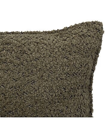 Coussin déhoussable en bouclette SOANA