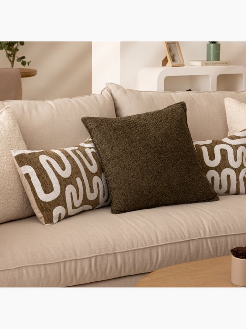 Coussin déhoussable en bouclette SOANA - Kiabi Coussin déhoussable en bouclette SOANA - Kiabi