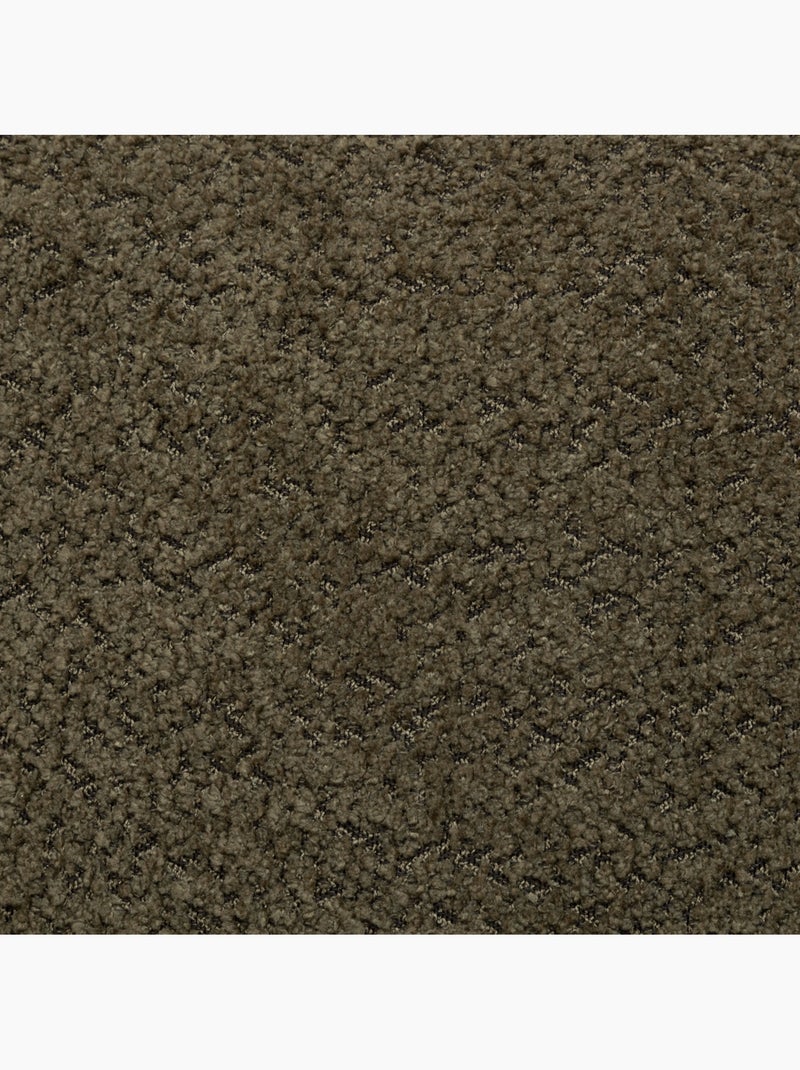 Coussin déhoussable en bouclette SOANA Kaki - Kiabi