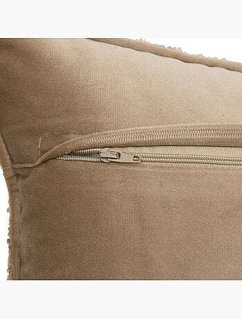 Coussin déhoussable en bouclette SOANA