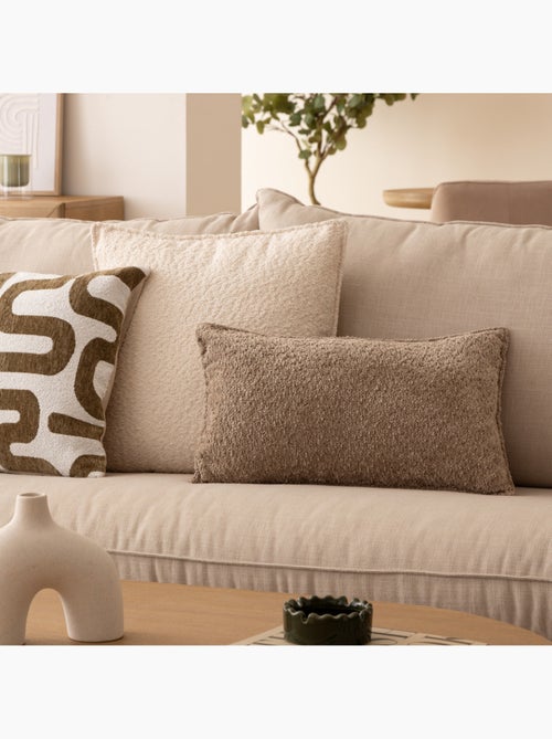 Coussin déhoussable en bouclette SOANA - Kiabi