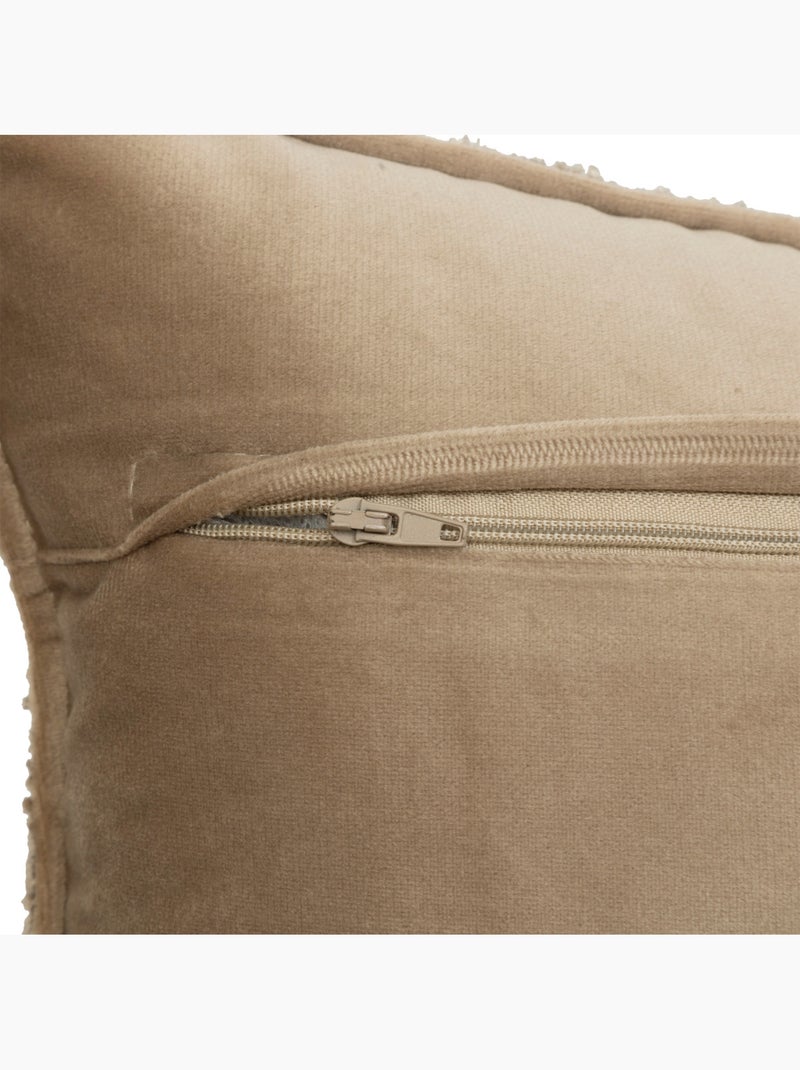 Coussin déhoussable en bouclette SOANA Lin - Kiabi