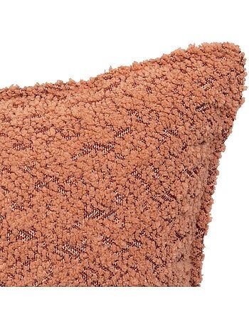 Coussin déhoussable en bouclette SOANA