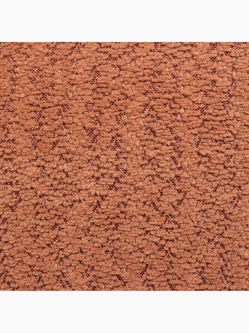Coussin déhoussable en bouclette SOANA Terracotta - Kiabi