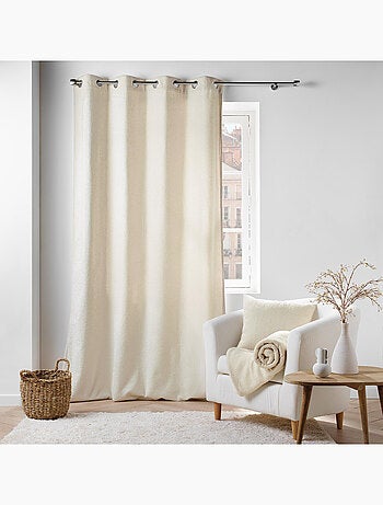 Coussin déhoussable en bouclette unie