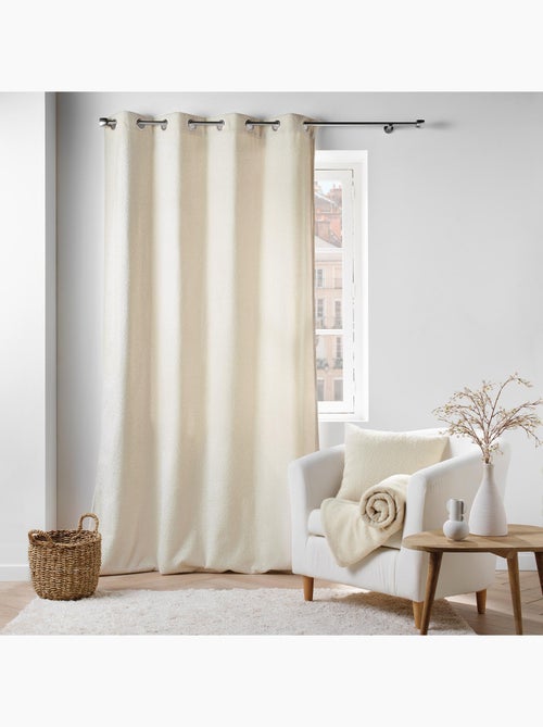 Coussin déhoussable en bouclette unie - Kiabi