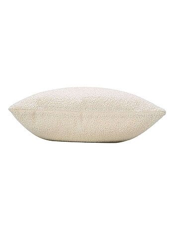Coussin déhoussable en bouclette unie BELI