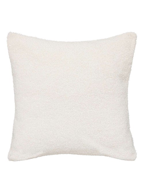 Coussin déhoussable en bouclette unie JAIKO - Kiabi
