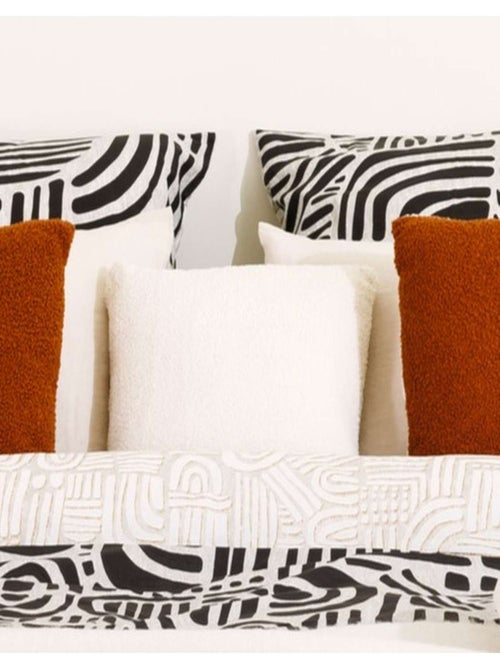 Coussin déhoussable en bouclette unie JAIKO - Kiabi