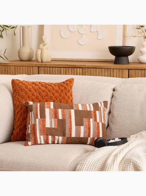 Coussin déhoussable en chenille CALIX - Kiabi Coussin déhoussable en chenille CALIX - Kiabi