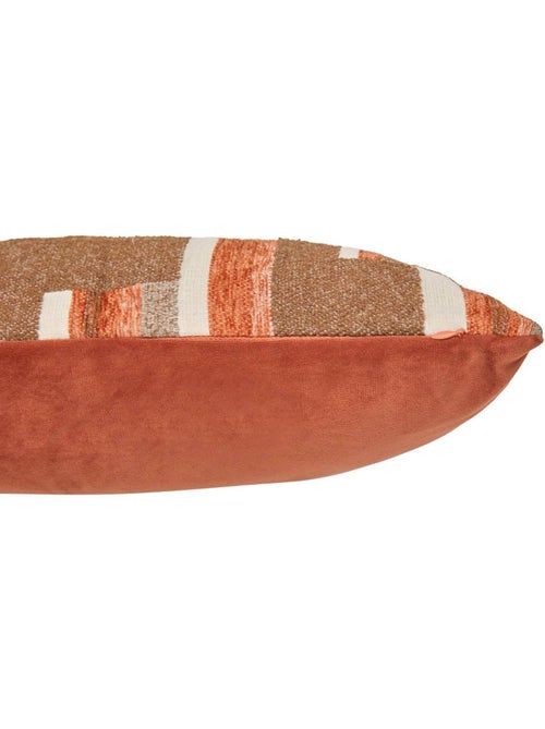 Coussin déhoussable en chenille CALIX - Kiabi