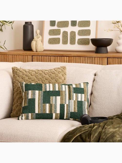Coussin déhoussable en chenille CALIX - Kiabi Coussin déhoussable en chenille CALIX - Kiabi