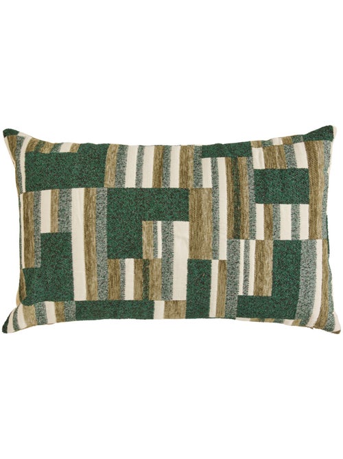 Coussin déhoussable en chenille CALIX - Kiabi