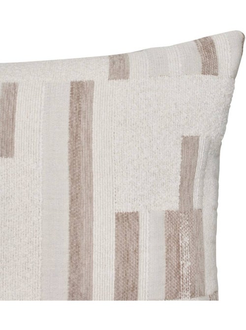 Coussin déhoussable en chenille CALIX - Kiabi